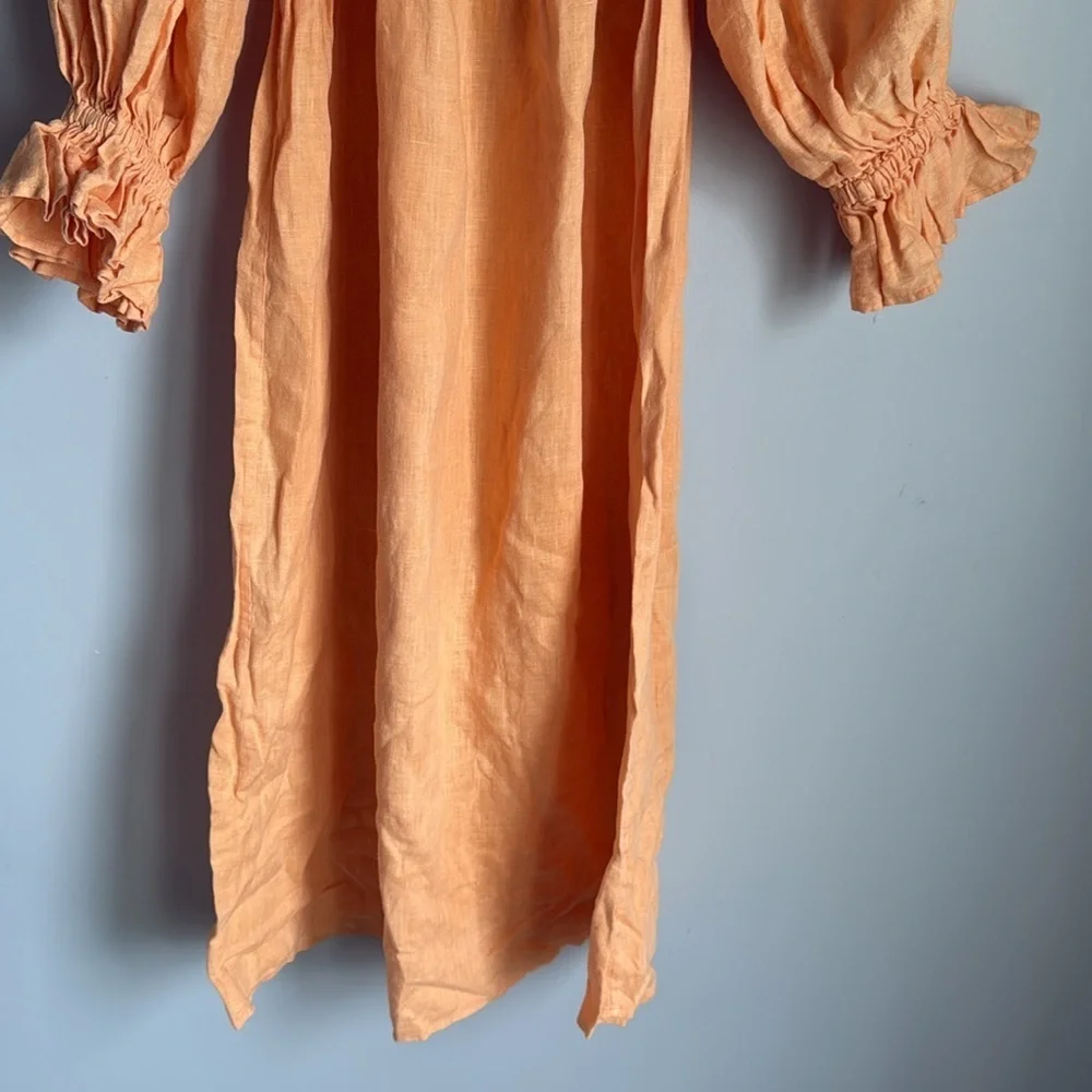 Sleeper Atlanta Linen Dress Medium - Picture 9 of 14